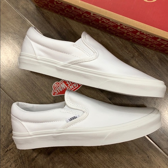 VANS CLASSIC SLIP ON TRUE WHITE men’s - Picture 7 of 16